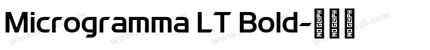 Microgramma LT Bold字体转换